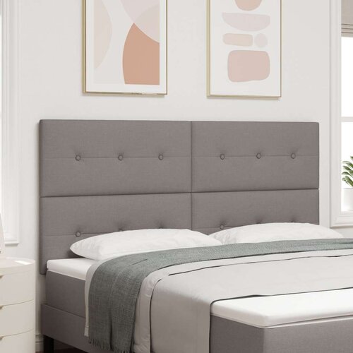  Naslon za glavo S gumbi v taupe barvi 180 cm iz blaga, (22051506) Slike
