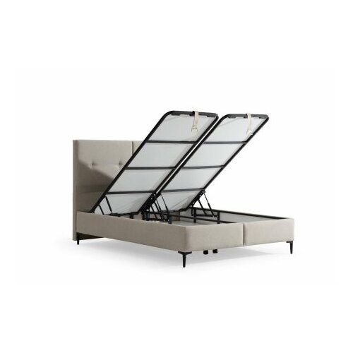 Hanah home Osnova za krevet sa uzglavljem Bade, 150x123x200 cm, Bež Cene