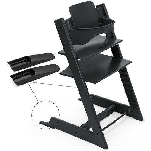 Stokke stol za hranjenje Tripp Trapp set 2v1 black 684600 Cene