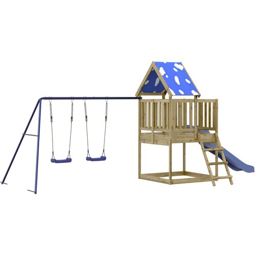 vidaXL Vanjski set za igru od impregnirane borovine Cene