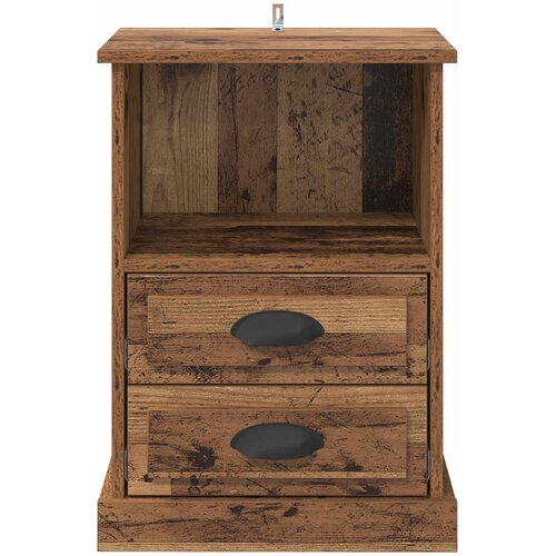  Noćni ormar 2 pcs Staro drvo 36 x 43 x 60 cm Konstruirano drvo Slike