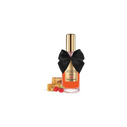 Bijoux Indiscrets zagrijavajuće ulje za masažu - Grelno masažno olje - Wild Strawberry, 100 ml Slike