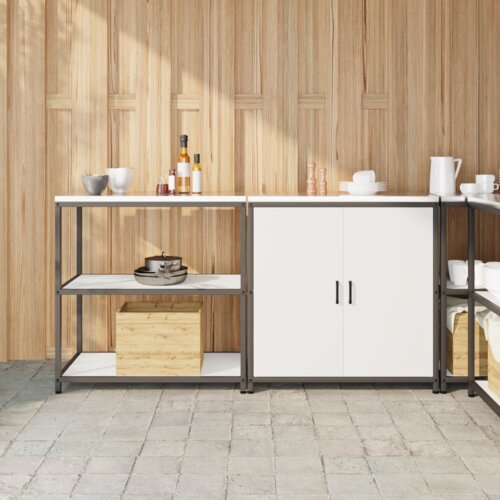  Kuhinjski set za pohranu 2 pcs Bijelo 180 x 50 x 92 cm Slike