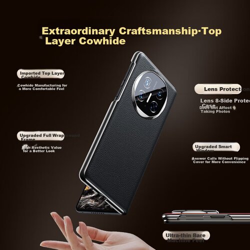  Guanyue Maska za mobilni telefon Huawei Mate X6 / Huawei Mate X6 Collector's Edition, Crna Cene