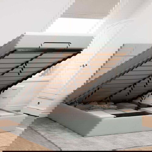 vidaXL Okvir za krevet s madracima svjetlosivi 120x190 cm baršunasti Cijene