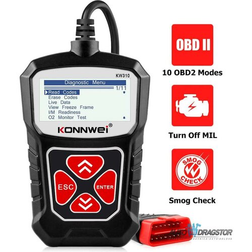  uređaj za dijagnostiku OBD2 crni KW310APTB Cene