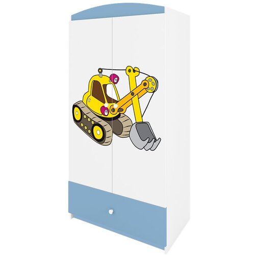 HAPPYKIDS Garderobna omara Dreamy bager Modra Cene