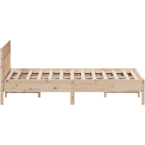 vidaXL Okvir za krevet s uzglavljem 140x200 cm od masivne borovine Cene