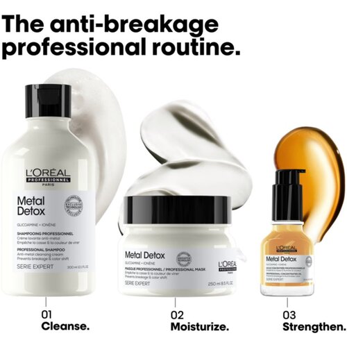 L&amp;acute;Or&amp;eacute;al Paris Serie Expert Metal Detox ugodno pakiranje za po&amp;scaron;kodovane lase Slike
