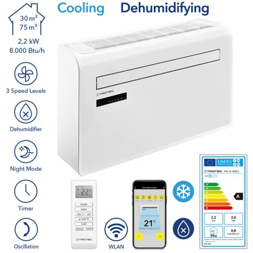 Trotec Klimatska naprava PAC-W 220 S brez zunanje enote- Monoblock, (21279000) Slike