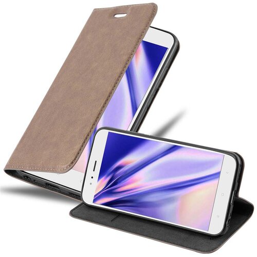 Cadorabo Ohi&scaron;je, združljivo z Xiaomi Mi A1 / Mi 5X v kavovinsko rdeča - Za&scaron;čitni ovitek z magnetnim zapiranjem, stoječo funkcijo in režo za kartice, (20558390) Cene