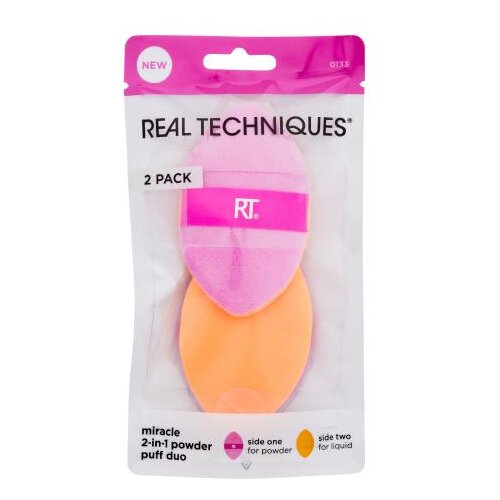 Real Techniques Miracle 2-In-1 Powder Puff Duo aplikator za ličenje 2 kos Cene