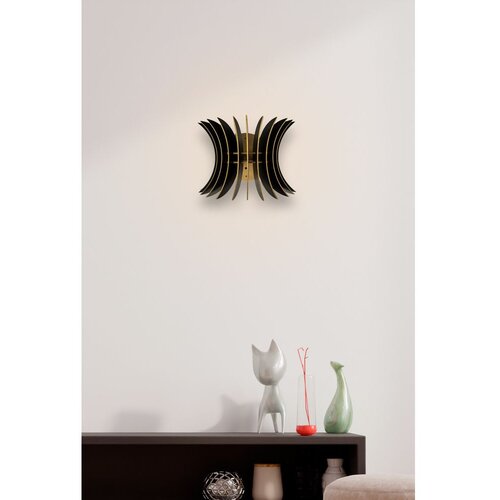 Opviq Zidna lampa E27 Grlo, Crna Slike