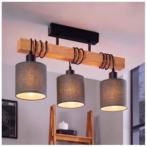 Brilagi Plafonski luster NUBILA 3xE27/60W/230V borovina/antracit Cene