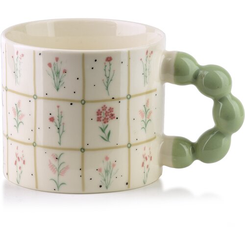 Mondex Skodelica porcelan Naria 9x14x8 pastelno zelena 1 kos, (5000300842) Cene