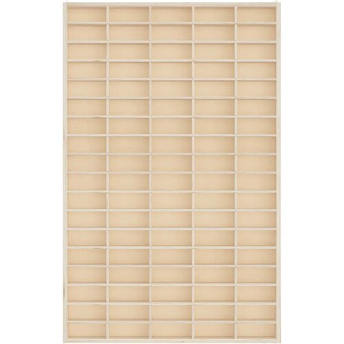  Drvena kolekcionarska vitrina s 90 odjeljaka 50,5 x 4,5 x 79 cm Slike