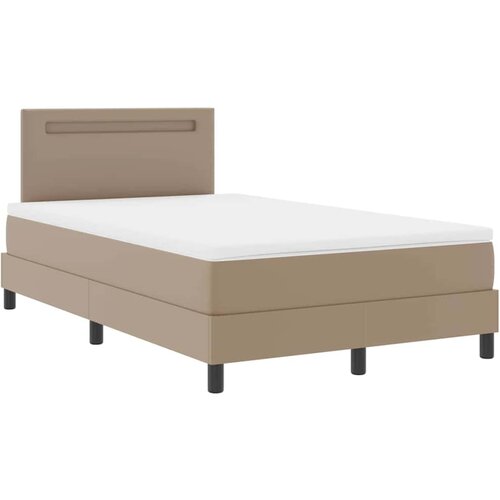 vidaXL Okvir postelje z vzmetnico Kapučino 120 x 190 cm Umetna koža, (5000023076) Cene