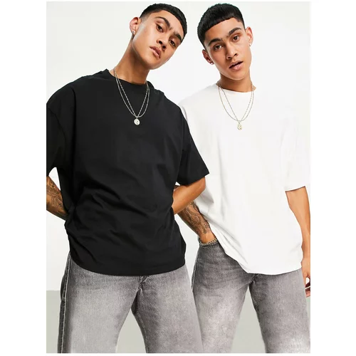 Know Men's Black and White 2-pack Oversized T-shirt