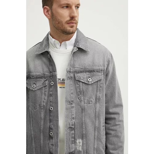 PepeJeans Traper jakna RELAXED JACKET za muškarce, boja: siva, za prijelazno razdoblje, PM402972UI3