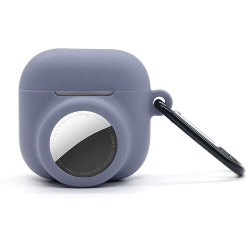 INF 2-v-1 silikonski ovitek za AirPods in AirTag, proti udarcem Gray, (5000243505) Cene