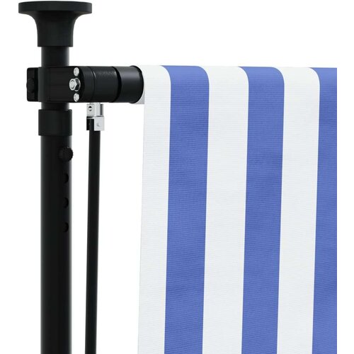  Vanjska roleta plavo-bijela 100 x 270 cm od tkanine i čelika Slike