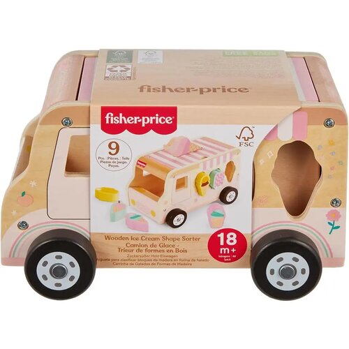 Mattel Fisher-Price: Drveni sladoledni kamion za sortiranje oblika - Slike