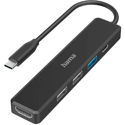 Hama USB-C HUB, 5 portova, 3 x USB-A, USB-C, HDMI Slike