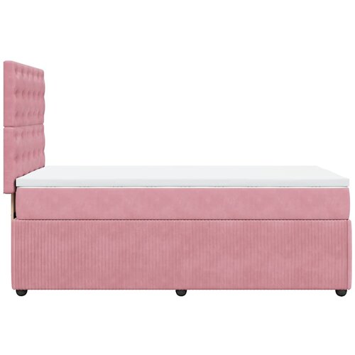 Box spring krevet s madracem ružičasti 100x200 cm bar&amp;scaron;unasti Slike