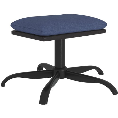 vidaXL Stolček za noge moder 60x60x36 cm blago in umetno usnje, (20767173) Cene