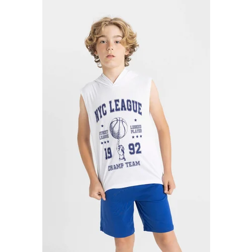 Defacto Boy's Printed Hooded Undershirt