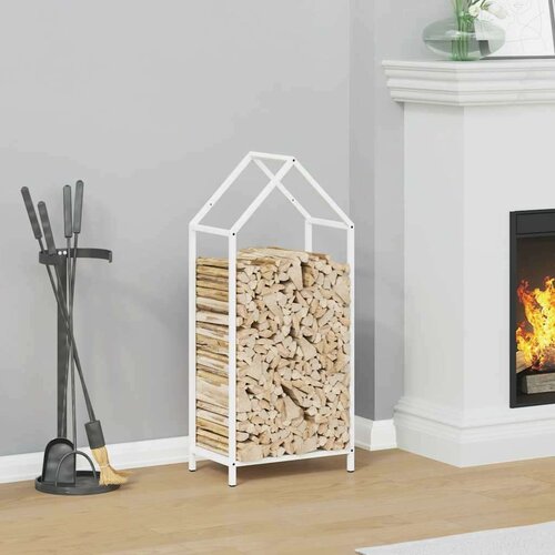  stojalo za drva belo 40x25x90 cm hladno valjano jeklo Cene