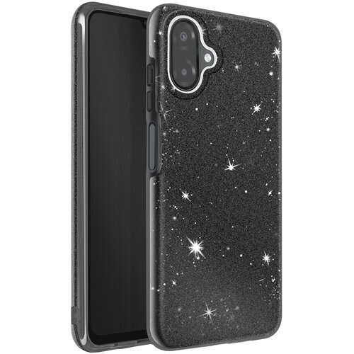 AVIZAR Ovitek za Galaxy A07, dvomaterialna zasnova in bleščeč zaključek, Črna, (5000188965) Cene