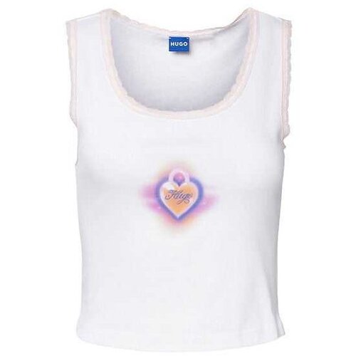 Hugo beli ženski crop top Cene