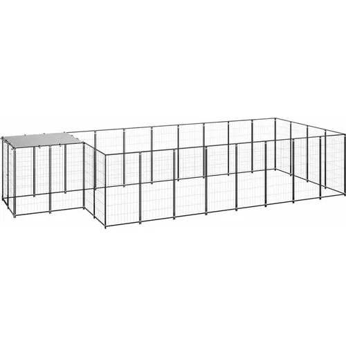  Kavez za pse crni 10 89 m² čelični