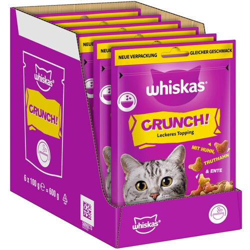 Whiskas Crunch s piletinom, puretinom i pačetinom - 6 x 100 g Cijene