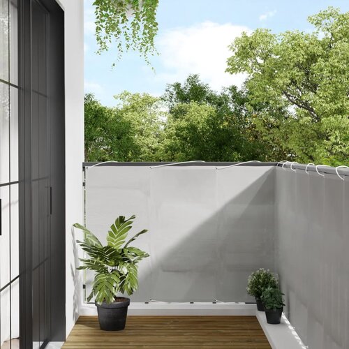 vidaXL Balkonski zaslon svjetlosivi 120x300 cm 100 % poliester Oxford Cijene