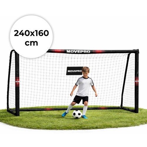 MOVEPRO Fudbalski gol sa mrežom 240 × 160 × 85 cm – Cene