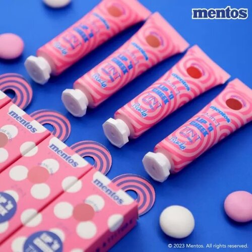 Rude Cosmetics kremasta boja za usne i obraze 2 u 1 mentos pink sand Slike