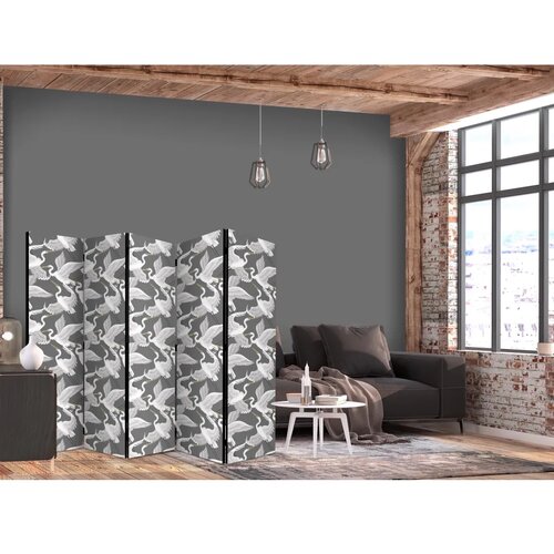  Paravan - Pastel birds - a delicate pattern of white and grey herons on a light pink background 225x172 Jednostrani Cene