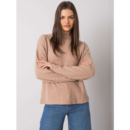 RUE PARIS Sweater-TO-SW-1213.76-dark beige Slike