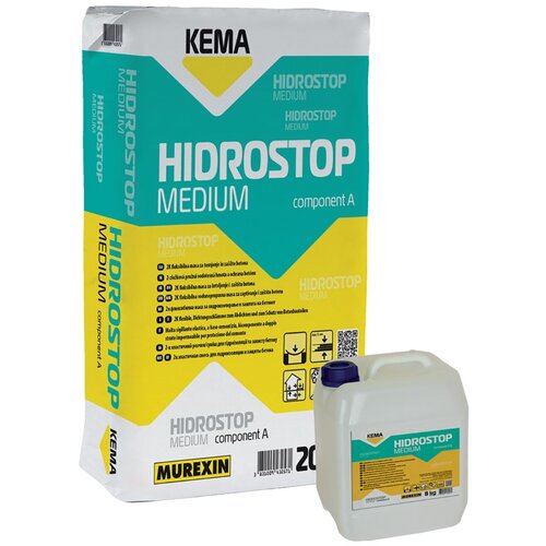 KEMA Vodonepropusten premaz za fleksibilno tesnjenje KEMA Hidrostop Medium 2K (20 + 8 kg) Slike