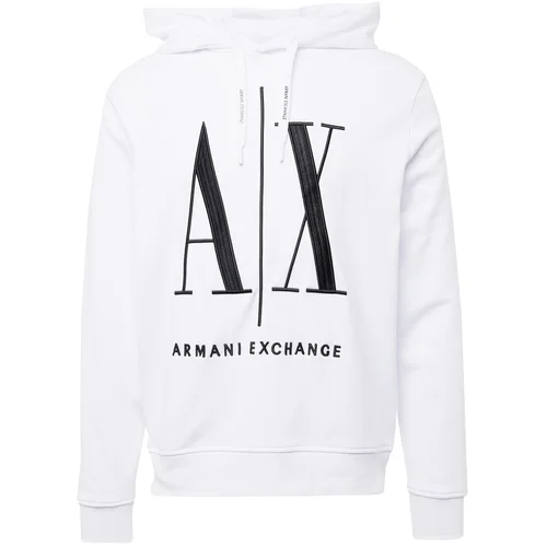 Armani Exchange Majica črna / bela