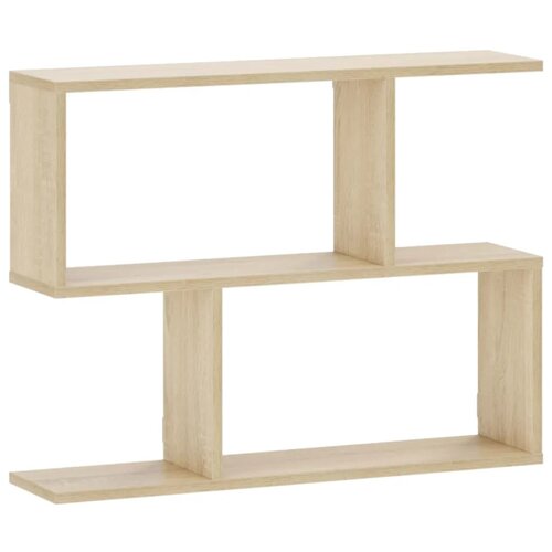  Zidna polica Hrast sonoma 72 x 17 x 55 5 cm prerađeno drvo - Hrast sonoma 2 odjeljka Slike