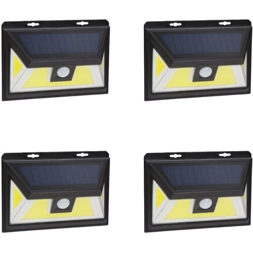 Phenom 4x stenska solarna COB LED solarna svetilka 5W 300lm 1200 mAh IP65 s senzorjem gibanja in mraka 3 načini delovanja, (20617950) Cene