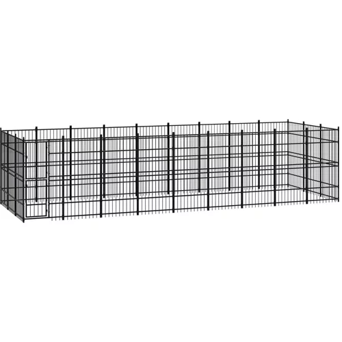 vidaXL Vanjski kavez za pse čelični 24,88 m²