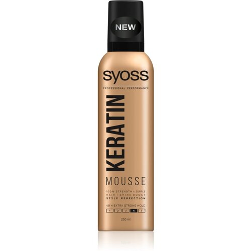 Syoss Professional Performance Keratin Mousse utrjevalna pena s posebno močnim učinkom 250 ml Slike