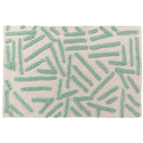 Douceur d int&amp;eacute;rieur Mentolno zelena/kremno bela pralna preproga 60x90 cm Athena &amp;ndash; Slike