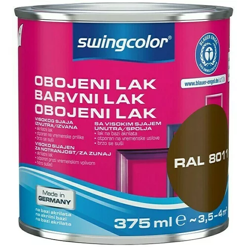 SWINGCOLOR Barvni lak 2v1 Swingcolor (oreh rjava, sijaj, 375 ml)