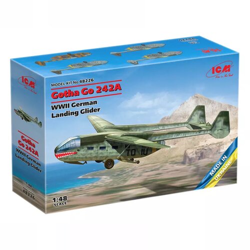 ICM model kit aircraft - gotha go 242A wwii german landing glider 1:48 Slike