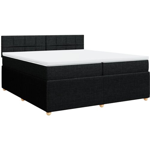 Maison Chic Box spring postelja - Vzmetna postelja z vzmetnico črn 200x200 cm blago SL11523, (21882266) Cene